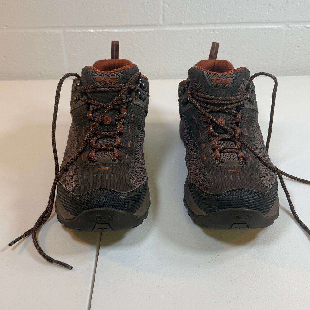 Teva Sky Lake Hiking Shoes Mens 8 Brown Orange Trail Outdoor